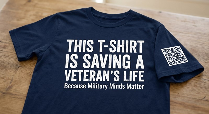 This T-shirt is saving a veterans life